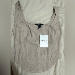 Forever 21 Light Brown Knit Tank